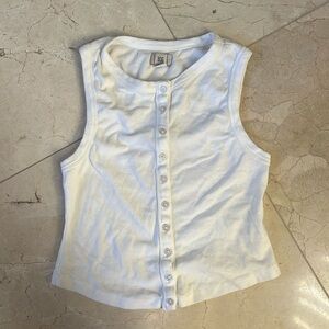 BDG urban outfitters white button up top